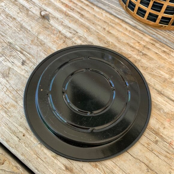 Vintage Seagram's Metal Jar with Coasters Set of 12 - Picture 3 of 4